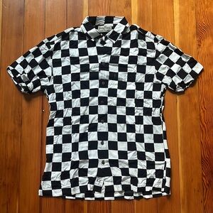 Kenny Flowers Button Up Shirt - Checkerboard - Size Small